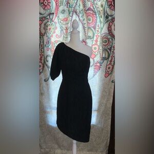 Kay Unger ELECTRA MIDI DRESS Size 4 Dark Midnight NWOT Cocktail Party Formal NYE